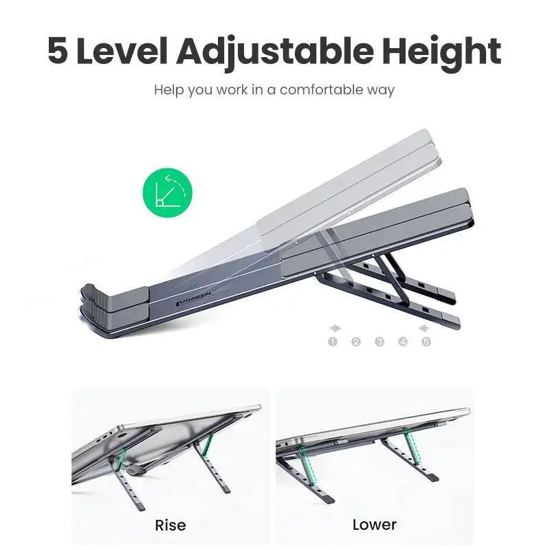 UGREEN Aluminum Laptop Stand Ergonomic Foldable Riser