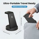 Magnetic Wireless Charger Fast Charging Dock Stand Travel