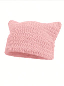 Y2K Striped Knit Winter Hat
