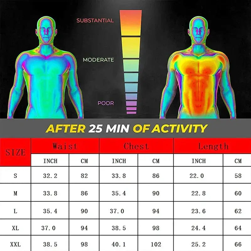 Men's Sauna Shapewear Compression Vest For Enhanced Sweat