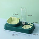 Pet Feeder And Water Fountain Double Bowl For Cats