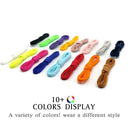 Metal Lock Elastic Shoelaces for Easy No Tie Style