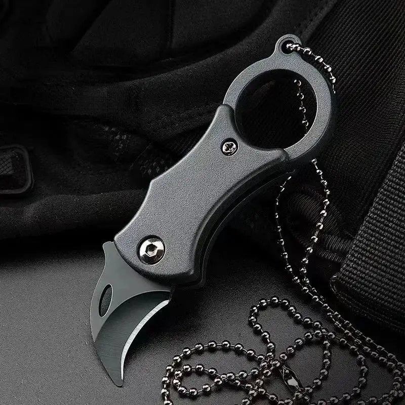 NEW Mini Keychain Pocket Knife Stainless Steel Camping Small Mini Portable Knife Peeler Fixed Blade Multi EDC Tool with Chain