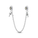 Sterling Silver Charm Summer Beach