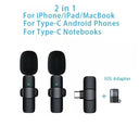 Basix Wireless Lav Mic - Noise Cancel Vlog Set