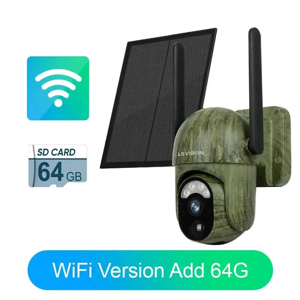LS Vision Solar Security Camera Color Night Vision