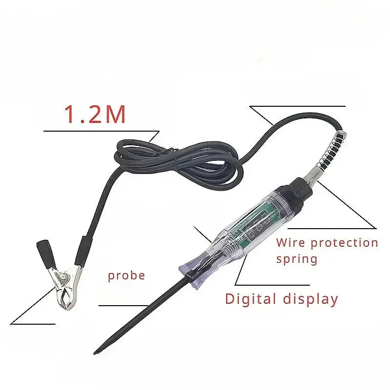 Car Truck Voltage Circuit Tester Auto Tools Car Diagnostic Probe Test Pen Light Bulb Electric Measuring Pen Tools