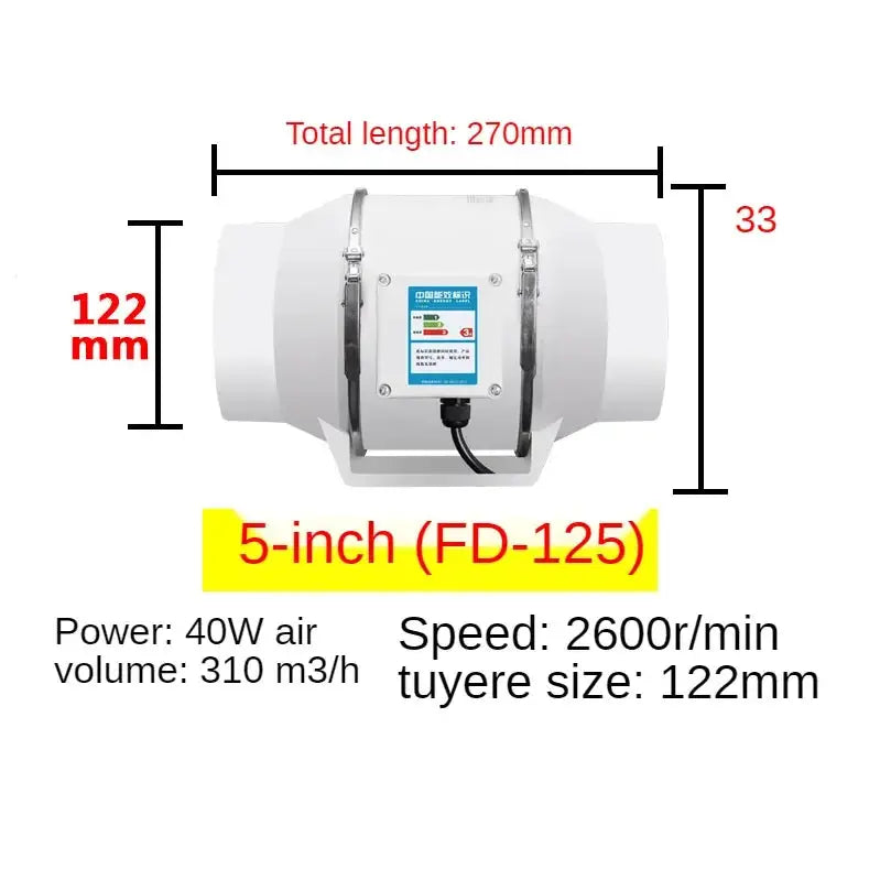 Silent Inline Exhaust Fan For Home And Kitchen — product view 8