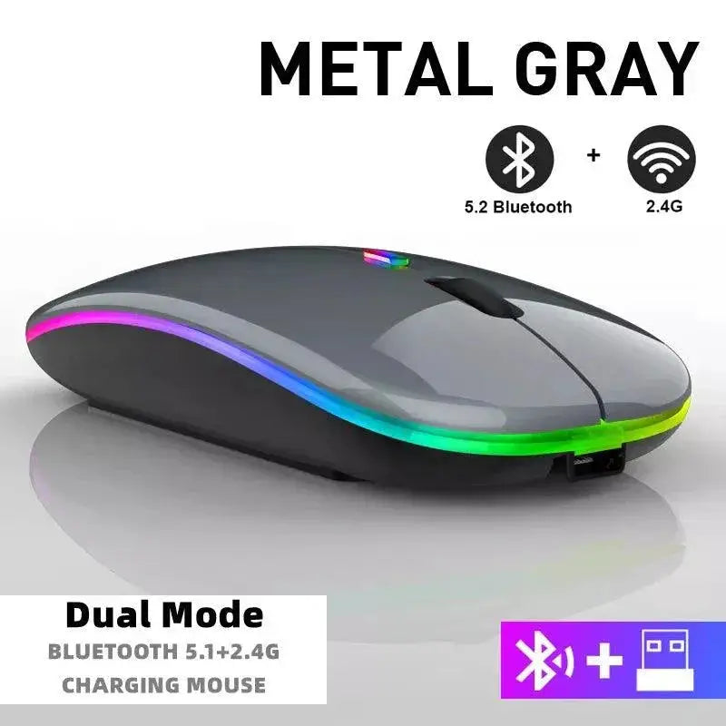 Rechargeable Bluetooth Wireless Gaming Mouse For PC