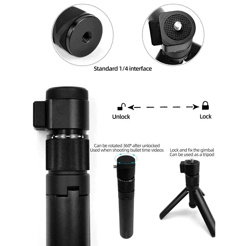 Invisible Selfie Stick For Insta360 X4 Bullet Time Tripod