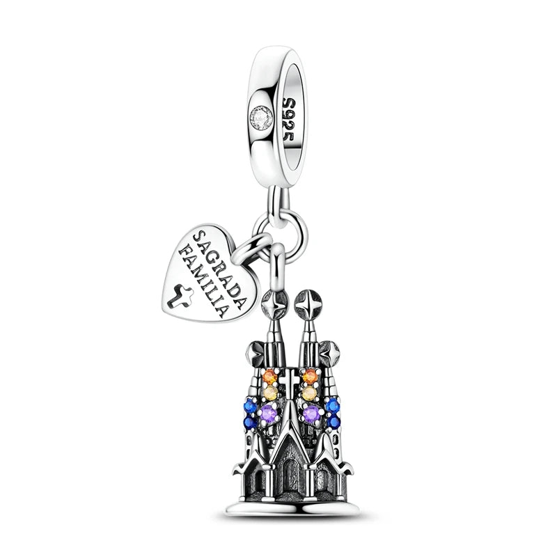 Sterling Silver Charm Bead Eiffel