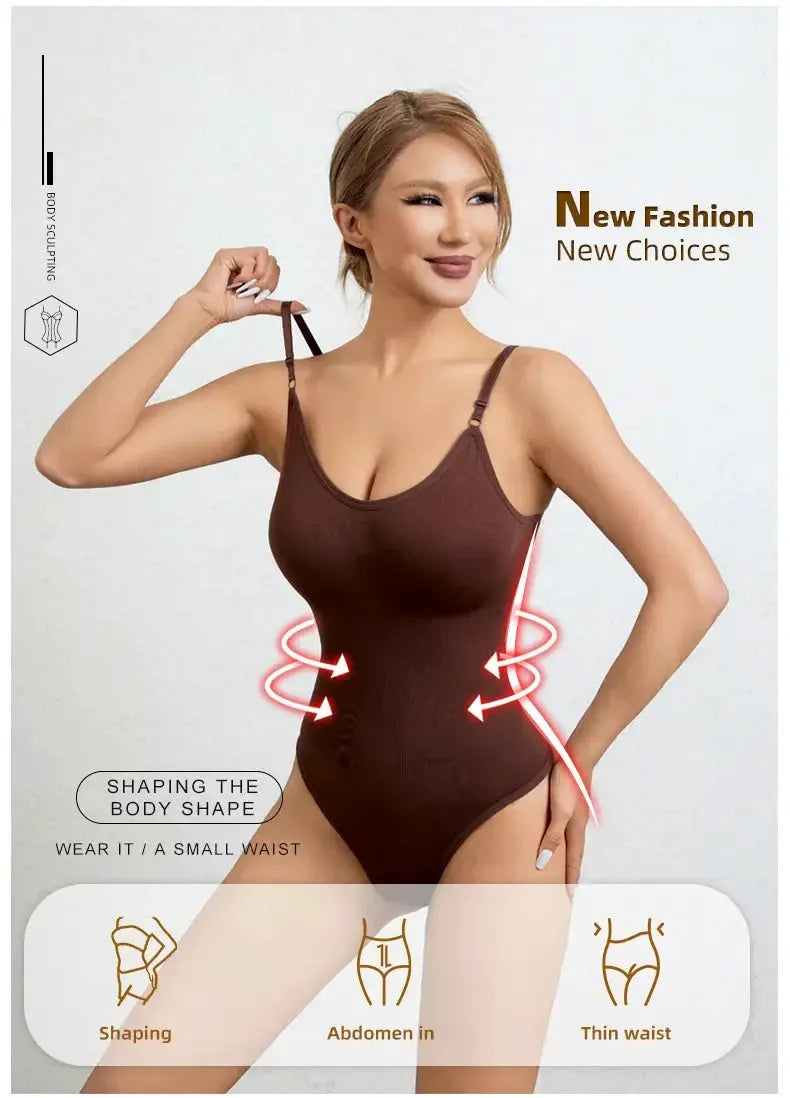Seamless Tummy Control Bodysuit For Women Slimming Thong