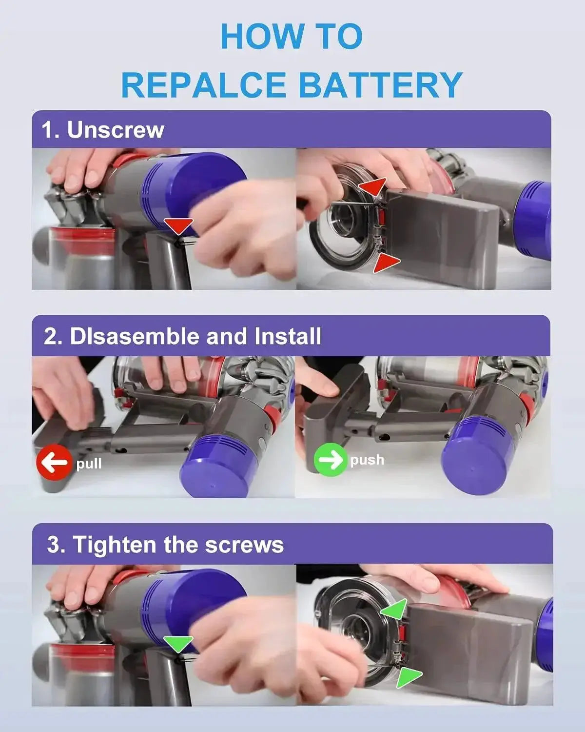 Bonacell High Capacity Battery for Dyson Vacuum Cleaners