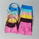 Peach High Waist Yoga Set Hip Lift Wicking