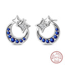 Sterling Silver Double Circle Earrings