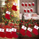 Personalized Snowflake Knit Christmas Stocking Joyful Decor
