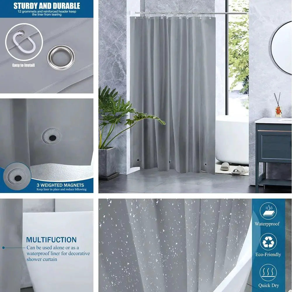 Luxurious Colorful PEVA Shower Curtain Waterproof Design