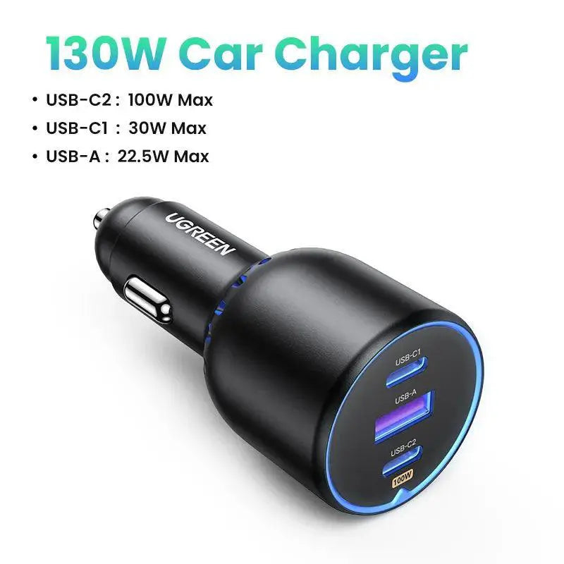 Ugreen 130W Car Charger Fast Charging Solution On The Go