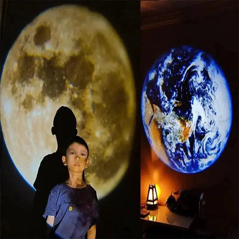 LED Moon Projector Night Light For Bedroom And Party Decor