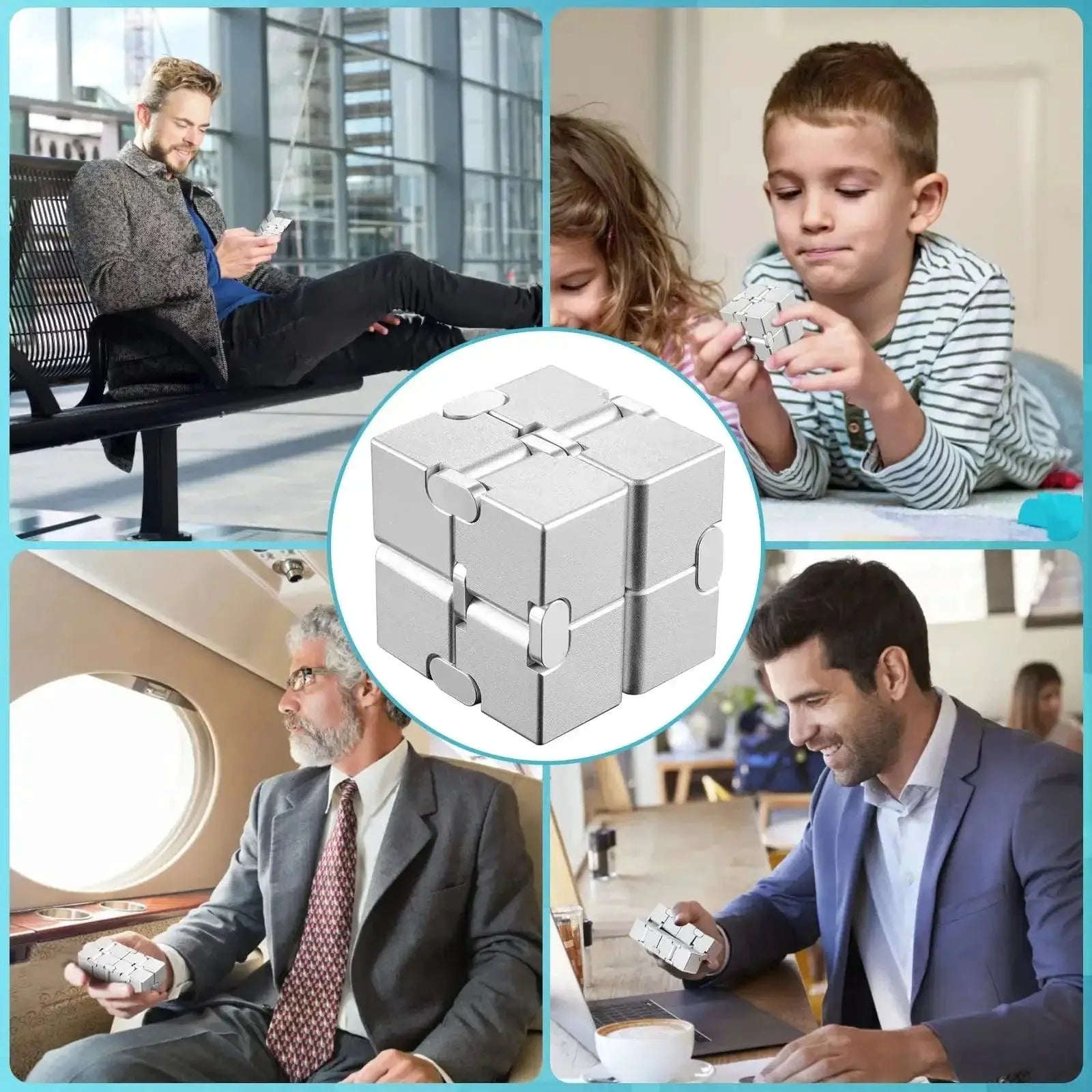 Magic Cube Stress Relief Toy Educational Gift Set For Focus