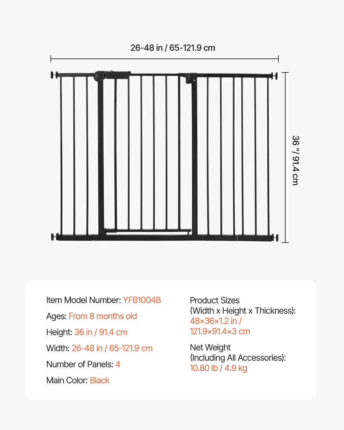No Drill Pressure Mount Pet Gate — product image 19