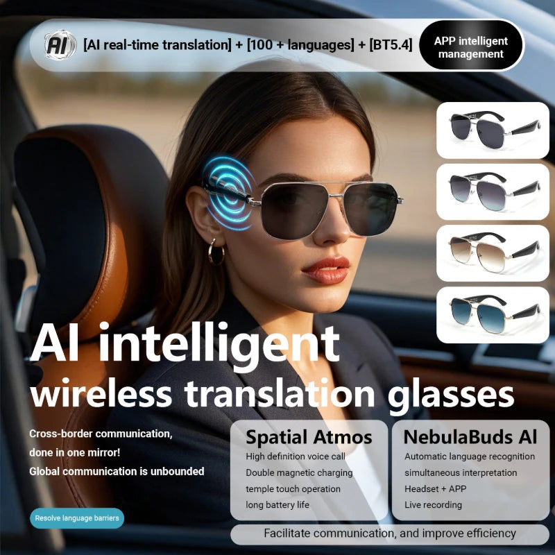 AI Translation Glasses wireless smart