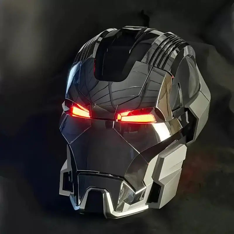 Iron Man Mk17 1:1 Full Face Helmet Jarvis Collectible Cosplay Voice Control Electric Wearable Mask Prop Mecha Model Toy Gifts