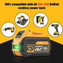 60V DCB606 Battery 9000mAh For 20V MAX Tools High Power