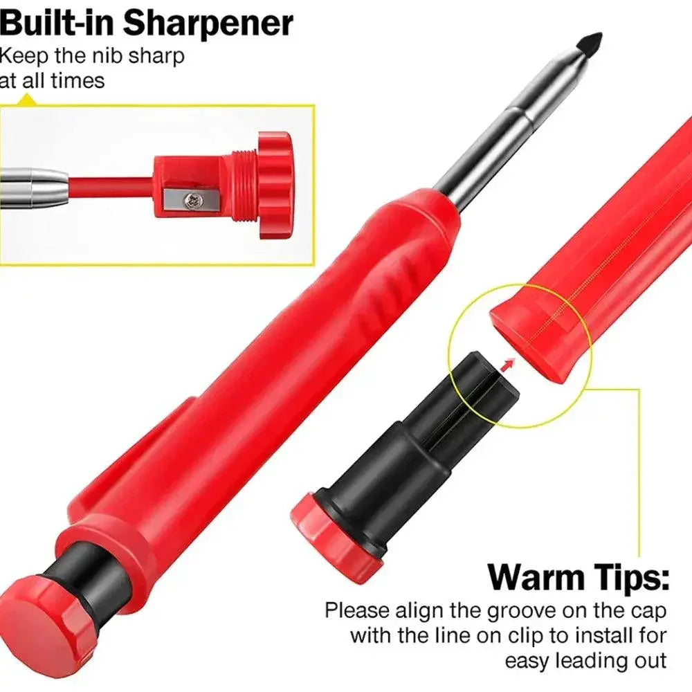 Carpenter Pencil Set Precision Marking Tool for Woodworking