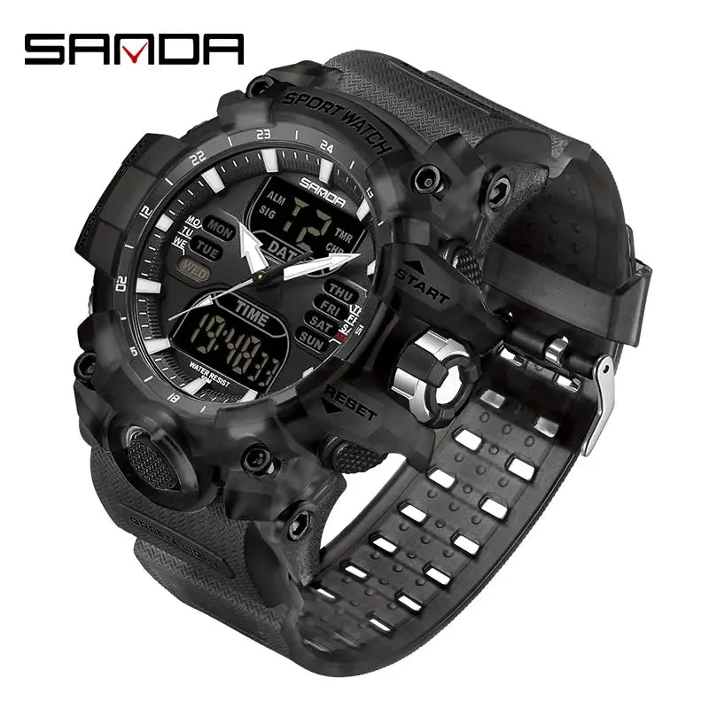 Sanda Men Waterproof Digital Watch — product view 9