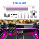 Vivid 22 In 1 RGB Car Ambient Lights Kit With 213 Colors For BMW Audi Glow