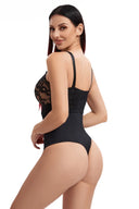 Seamless Lace Thong Bodysuit for Tummy Control Shaping