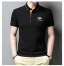 New Summer Korean Embroidered Polo Shirt Men's Luxury Top
