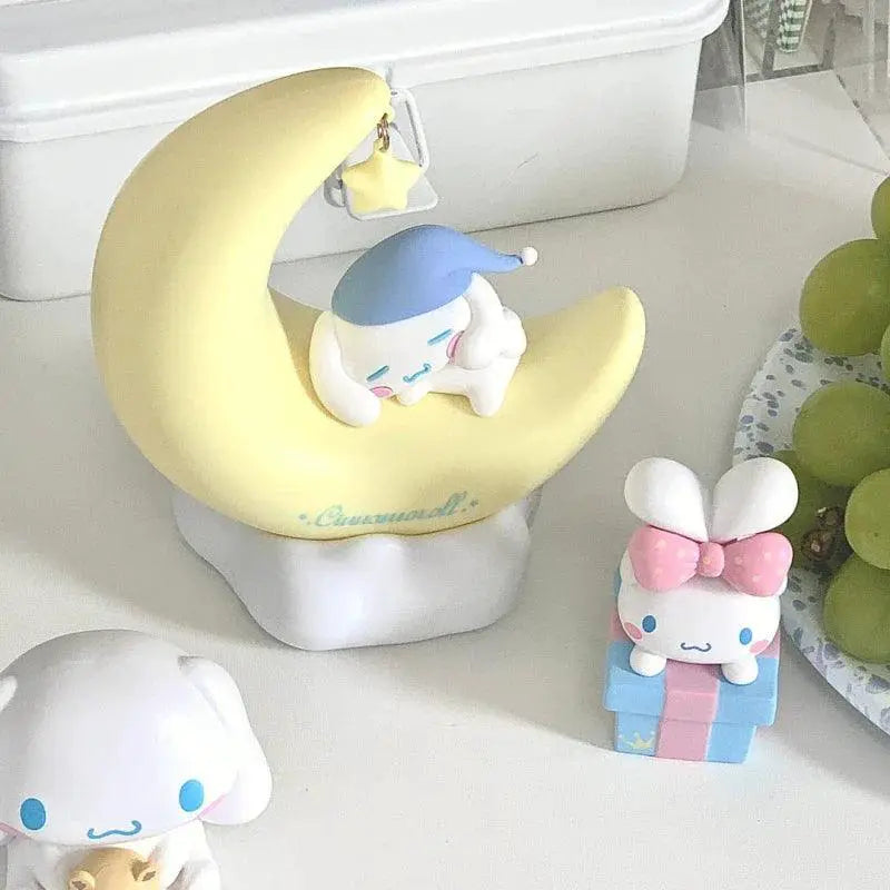 Sanrio Moon Lamp With Cinnamoroll Hello Kitty Night Light