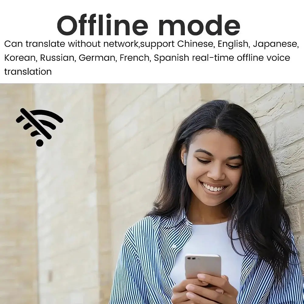 74 Languages Translator Earbuds Voice Translation Real Time