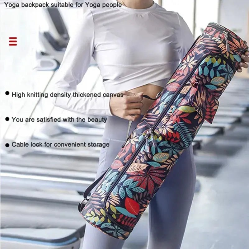 Yoga Bag Yoga Mat Bag Printed For Men Women Sports Backpack