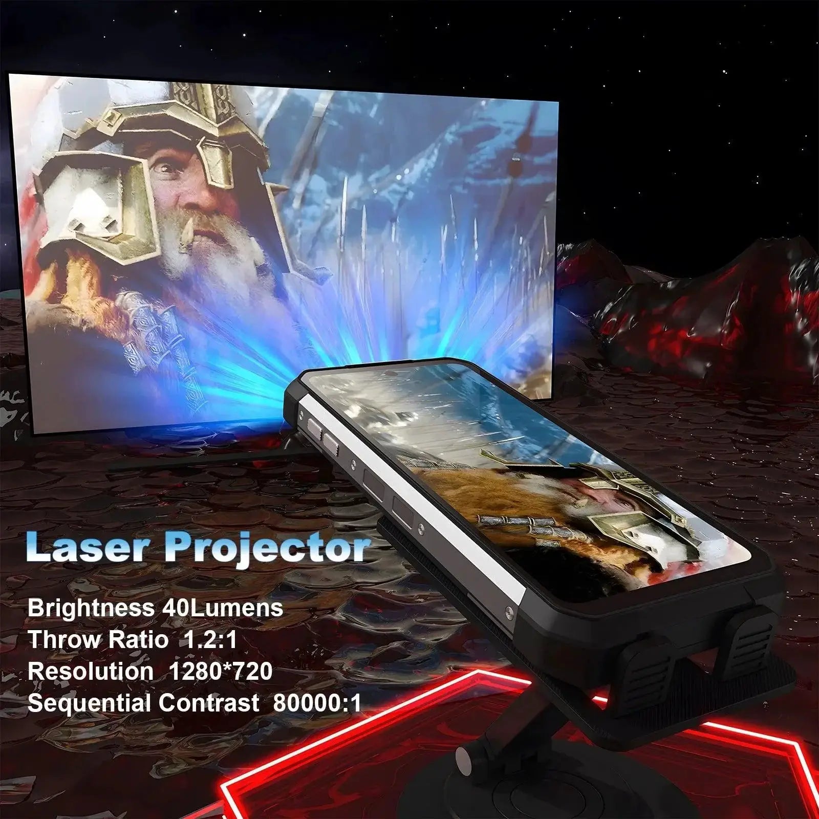 Unihertz 8849 Tank 2 Projector Rugged Phone 22GB RAM 256GB