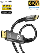 Usb C To Hdmi Cable - 8k 60Hz Crystal Clear Video