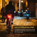 Rear Bike Light for Night Safety Rides