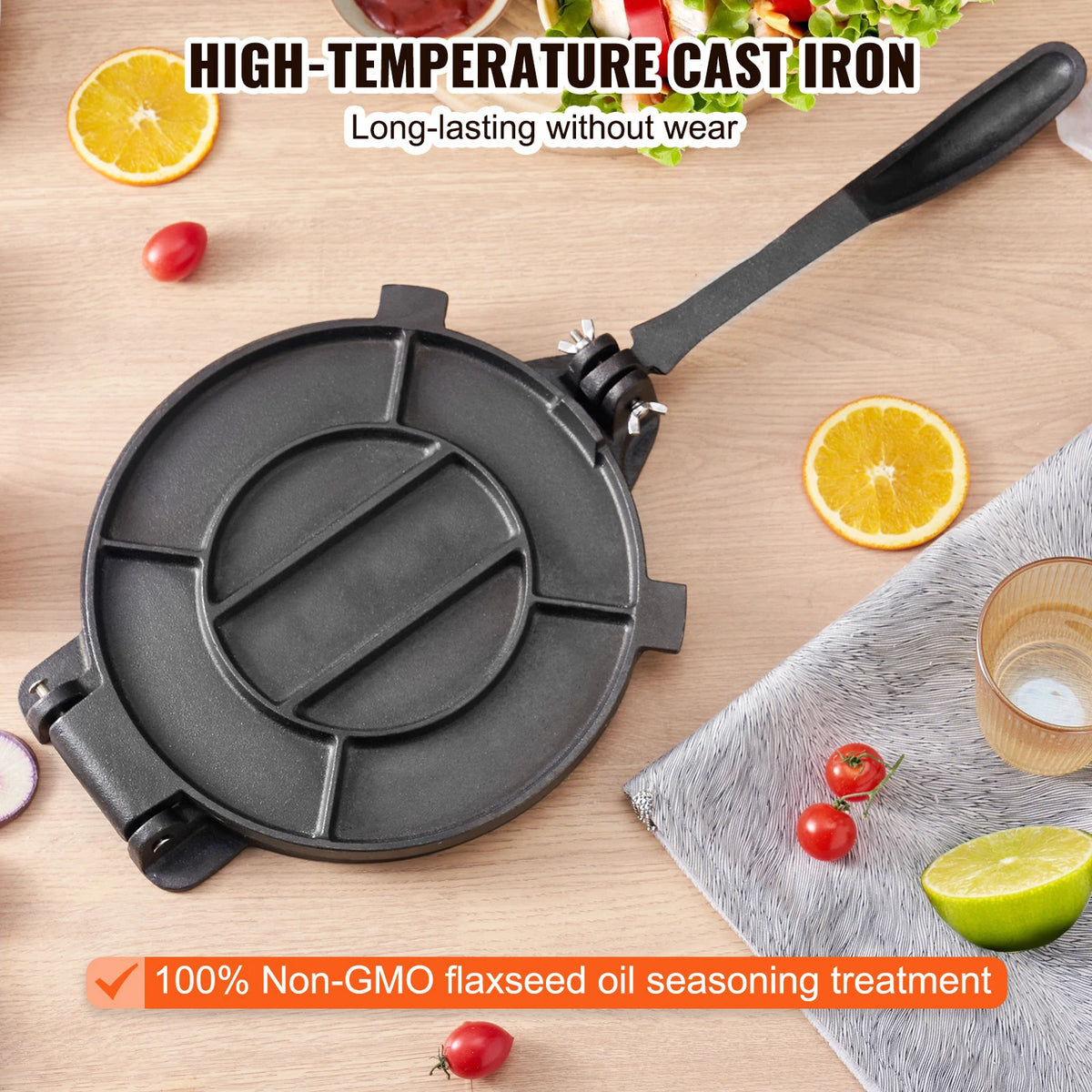SucceBuy Tortilla PressCast Iron Heavy Duty Tortilladora Press — product view 3