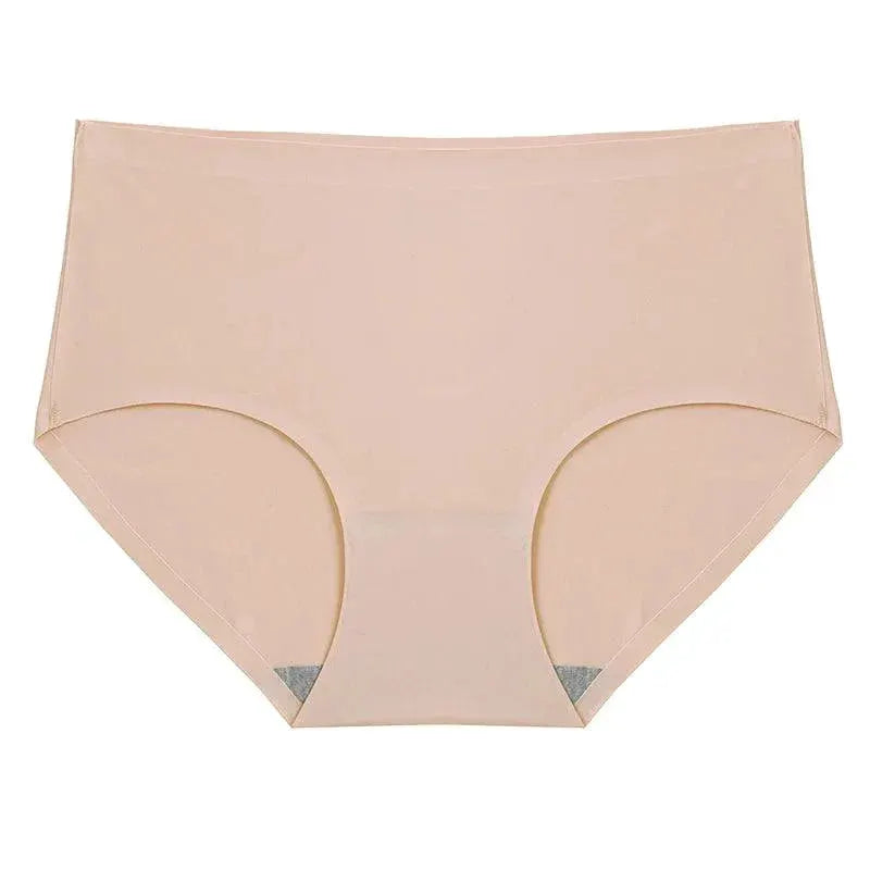 Silk Satin Seamless Plus Size Panties Set Underwear