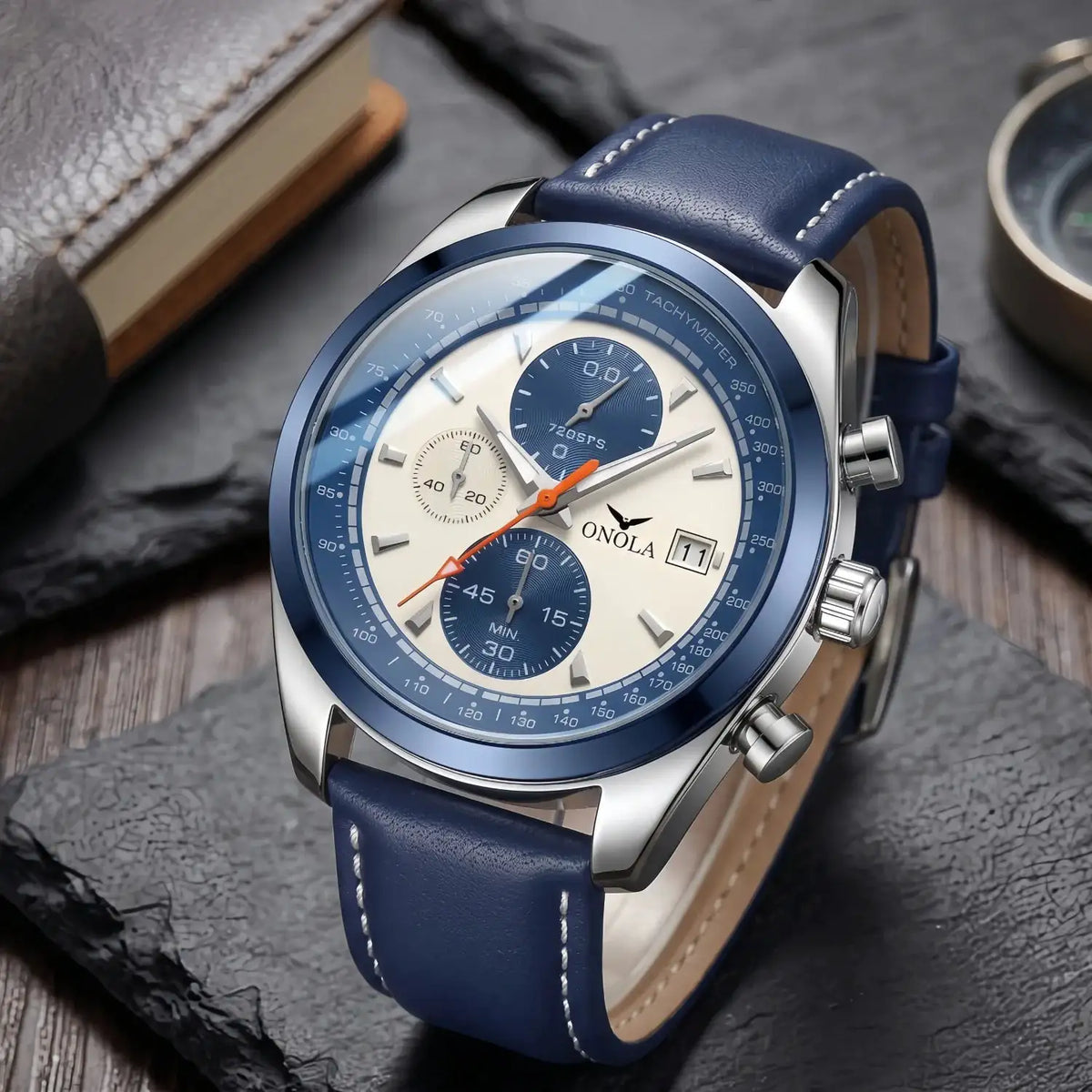 Onola Men Sports Leather Watch — product image 3