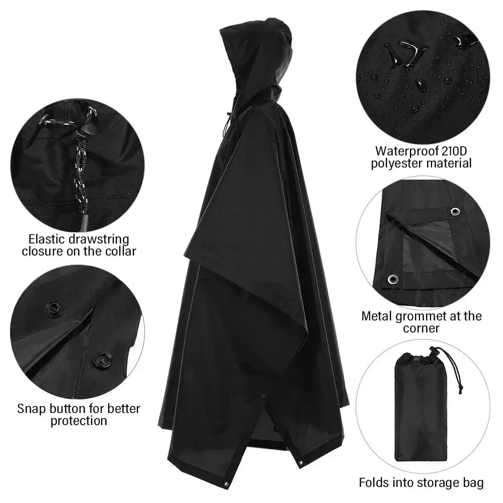 Rain Poncho - Hikers On Trails — product view 17