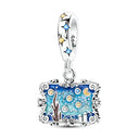 Sterling Silver Blue Charm Whale