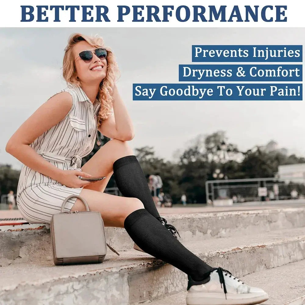 Knee High Copper Compression Socks For Ultimate Support