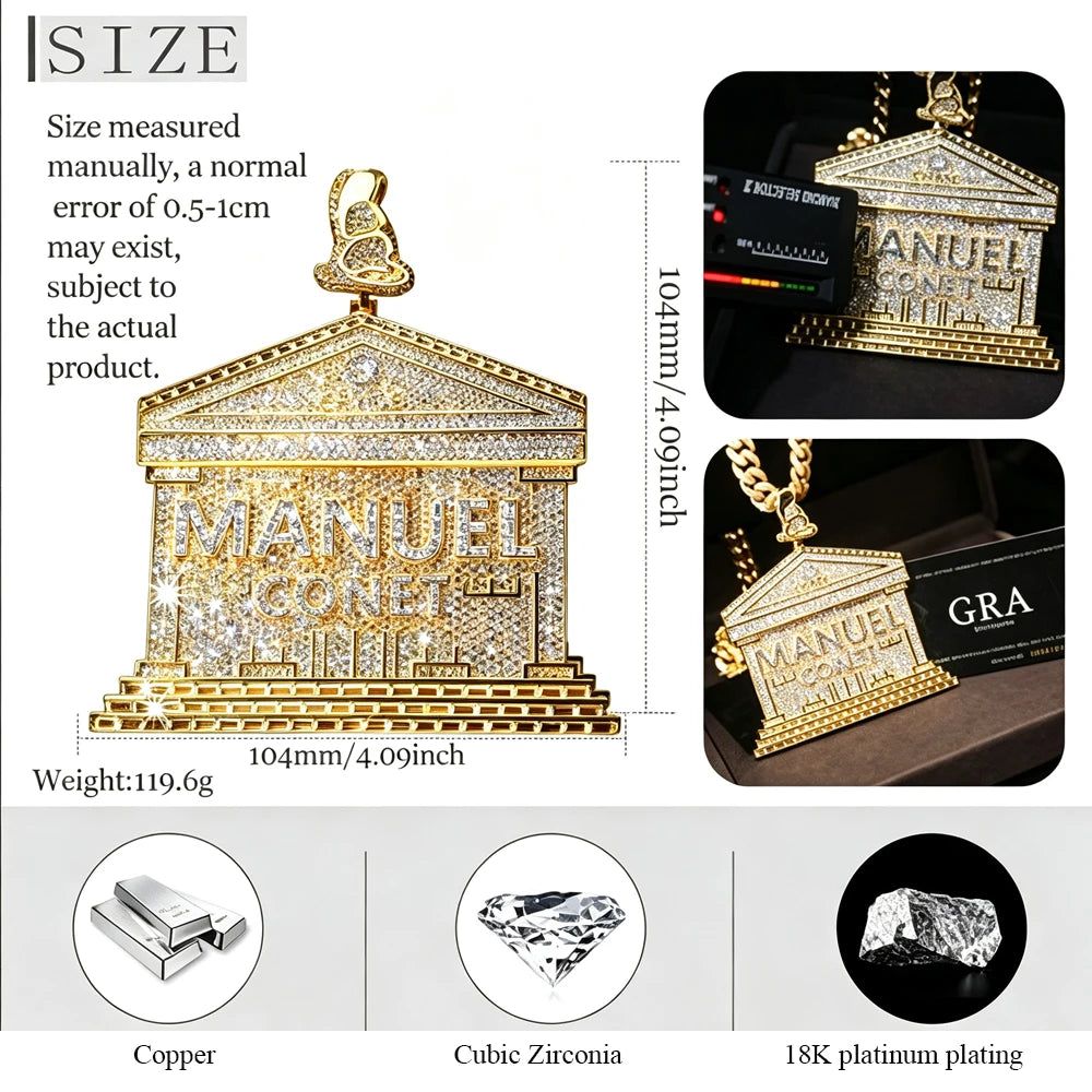 Iced Out Bank Temple Zircon
