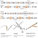 Ultra Narrow 2.7mm WS2812B LED Strip 160 LEDs/m RGBIC DreamColor For Mood Lighting