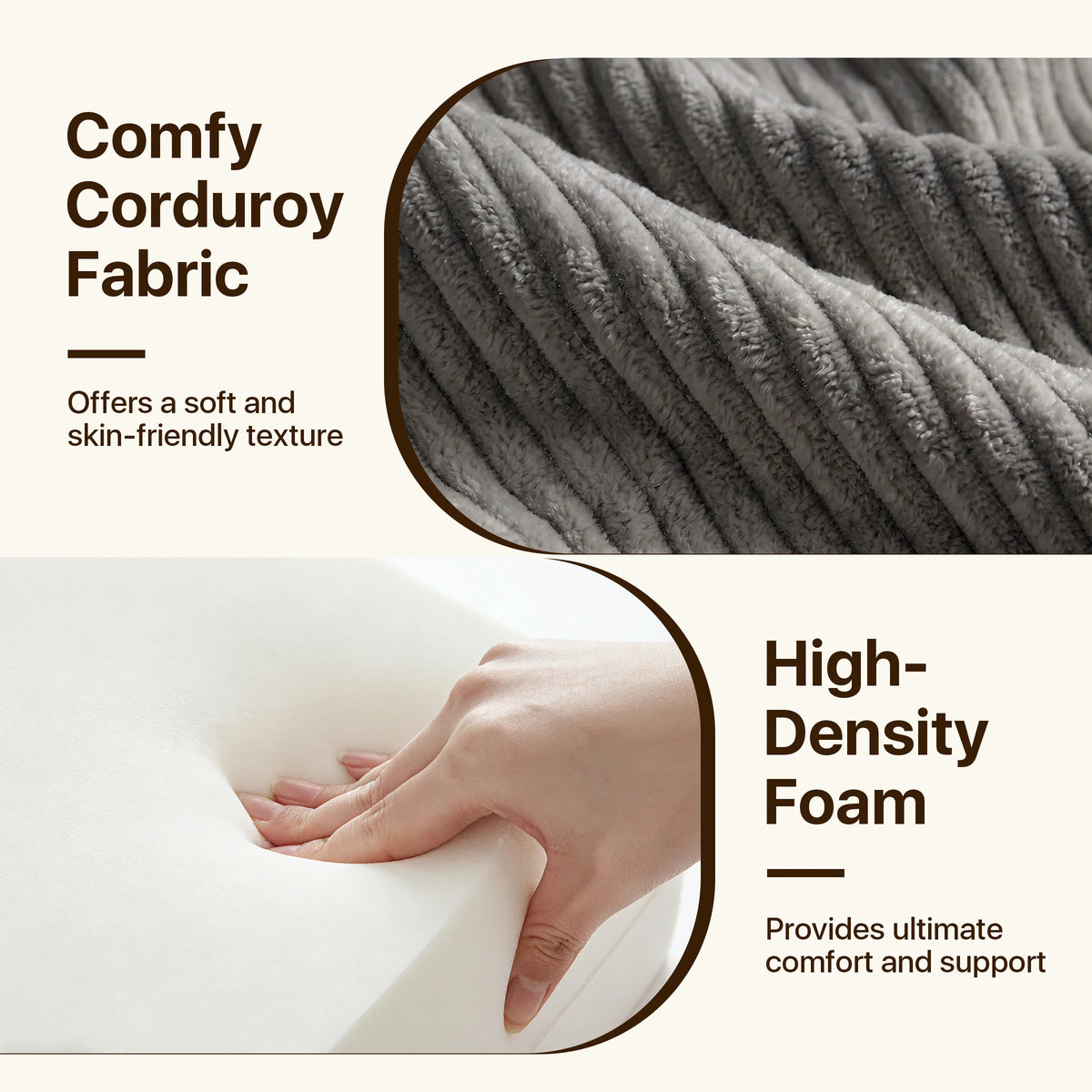 Sofa Bed Folding Convertible Compressed High-Density Foam — product view 5