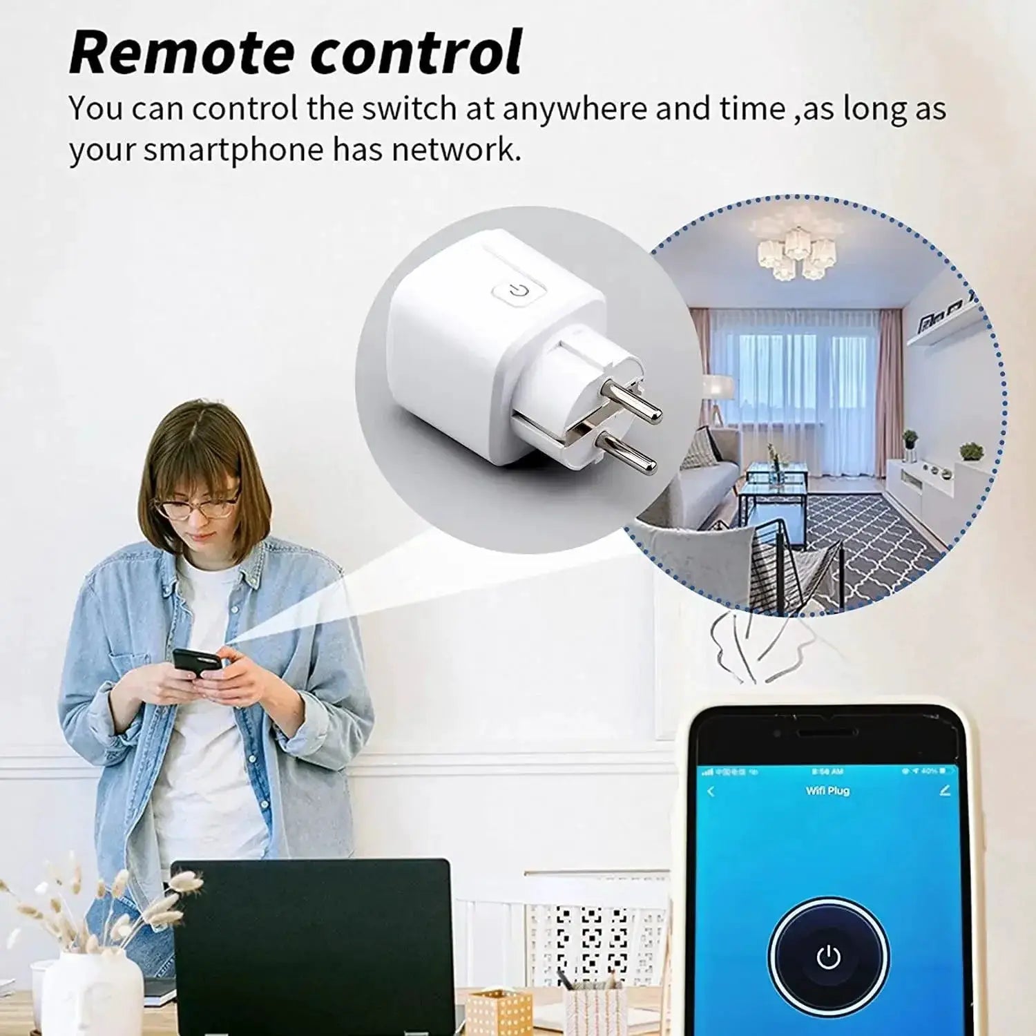 Smart WiFi Energy Monitoring Plug for Home Automation
