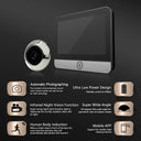 Smart Cat Eye Doorbell Four Point Three Inch IPS Display And 2K Video Anti Theft